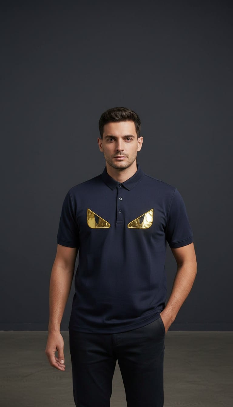 FENDI TSHIRT NAVY