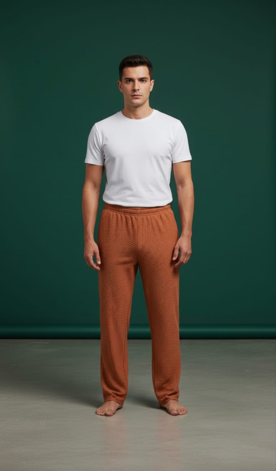 HONEYCOMB FABRIC LOWER TAN