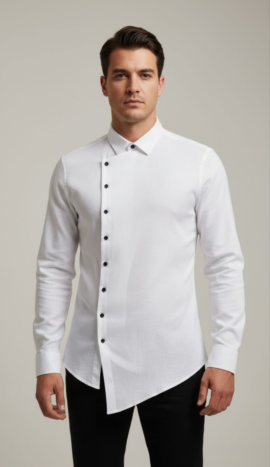 INDO WESTERN SHIRT WHITE