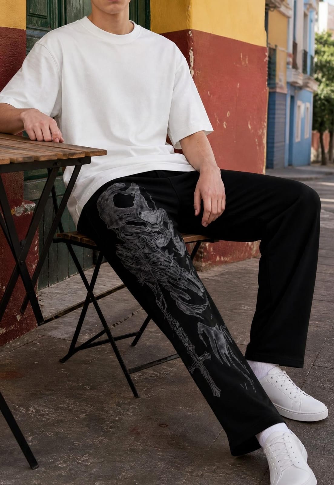 ONE SIDED PRAYING SOUL TRACKPANT - SET OF 4 PCS ( M L XL XXL ) x Rs.650