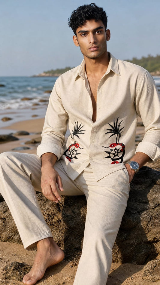 PHI PHI EMBROIDERED COORDSET - SET OF 8 PCS ( M L XL XXL ) x Rs.1195