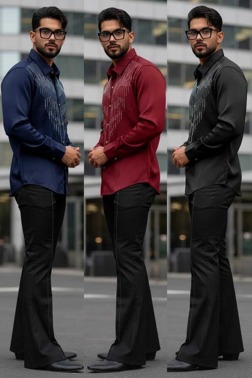 REBEL DIAMOND STICHLESS SHIRT - SET OF 16 PCS ( M L XL XXL ) x Rs. 895