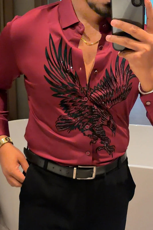 FALCON LEGACY JACQUARD SHIRT - SET OF 16 PCS ( M L XL XXL ) x Rs. 1195