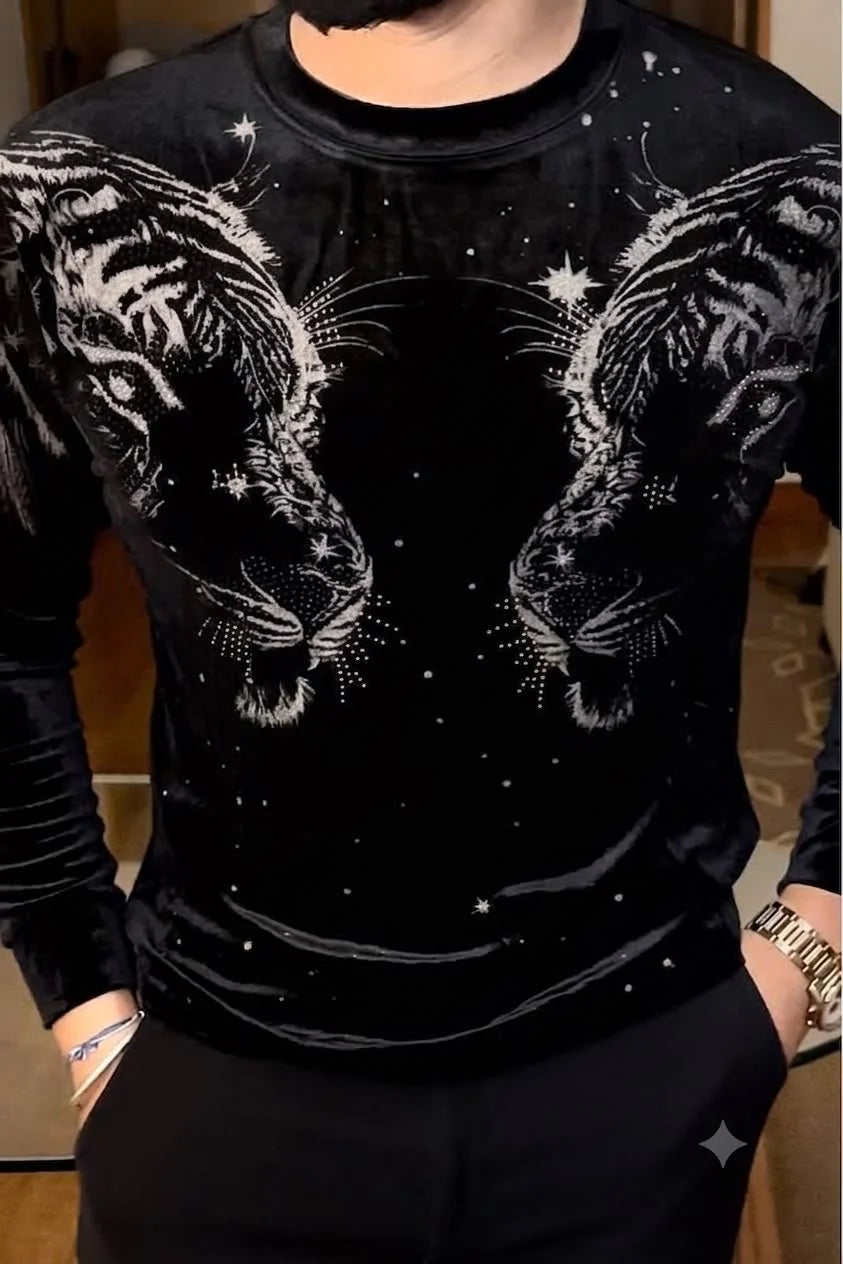 DOUBLE TIGER (FS) CHINA VELVET SWEATSHIRT - SET OF 4 PCS (M L XL XXL) x Rs. 895