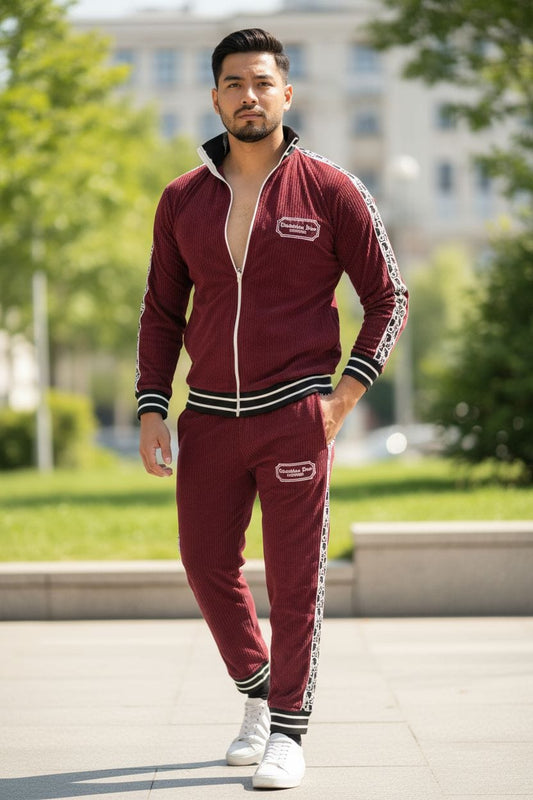 CHRISTIAN DYOR CORDROUY TRACKSUIT - SET OF 4 PCS ( M L XL XXL )  x Rs.1395