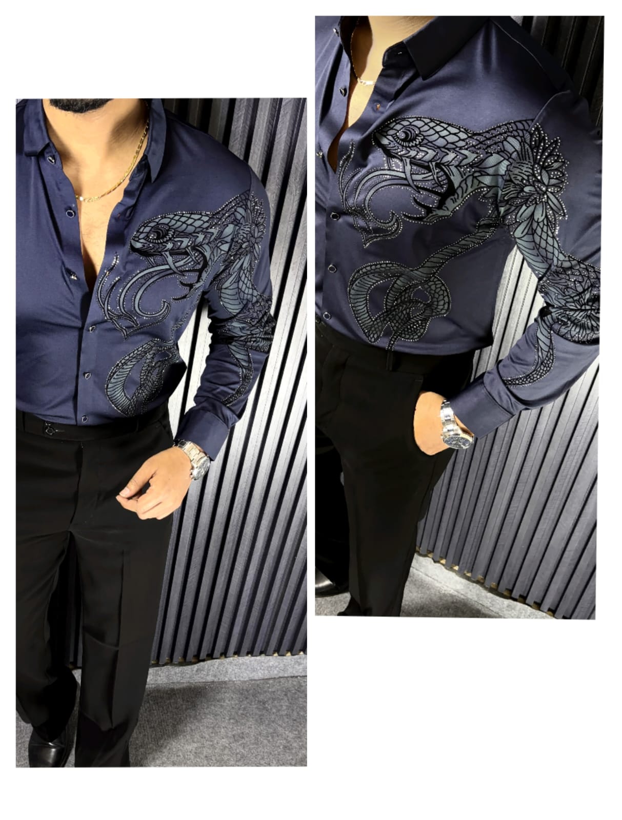 POISON STITCHLESS SHIRT - SET OF 16 PCS ( M L XL XXL )  x Rs. 1195