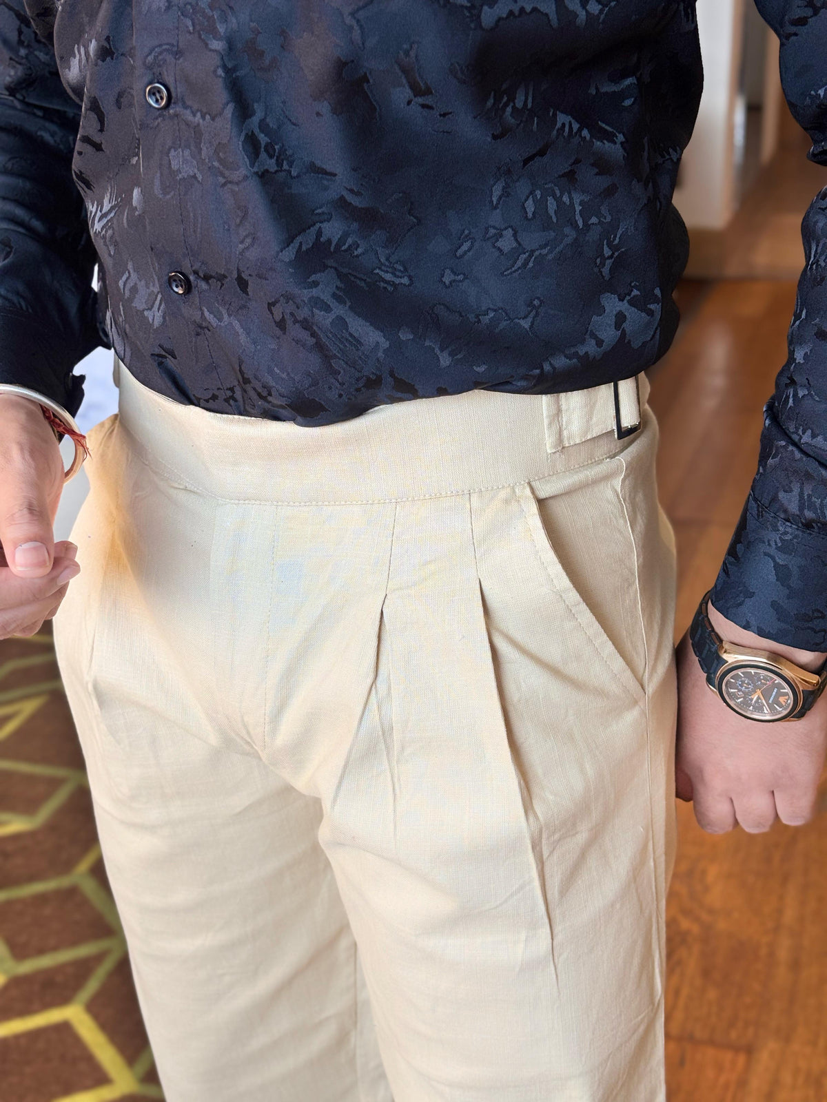LINEN GURKHA PANTS - SET OF 4 PCS ( M L XL XXL ) x Rs.650