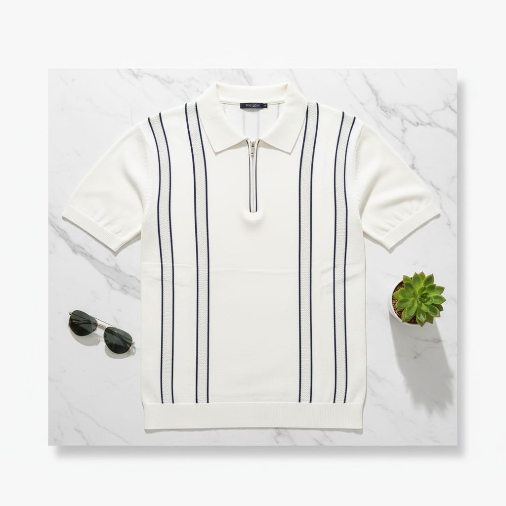 OLD MONEY KNITTING HALF ZIP - SET OF 12 PCS (M L XL XXL) x Rs.850
