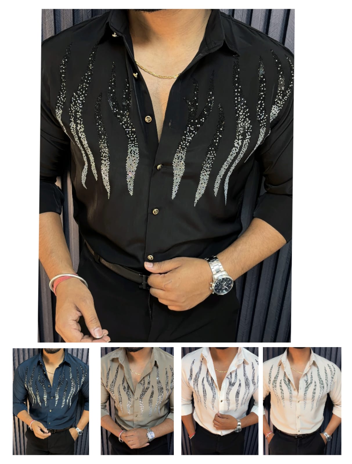 DOUBLE STONE SHADED JAPANESE SHIRT - SET OF 24 PCS ( M L XL XXL )  x Rs. 795