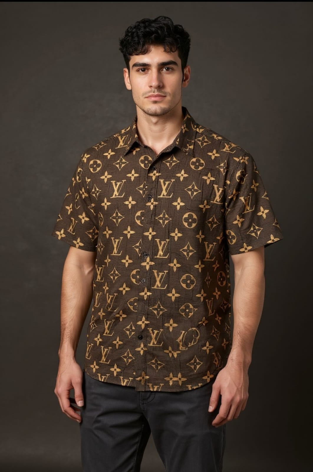 LV DIGITAL PRINT SHIRT