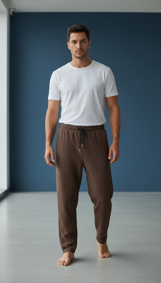 HONEYCOMB FABRIC LOWER BROWN