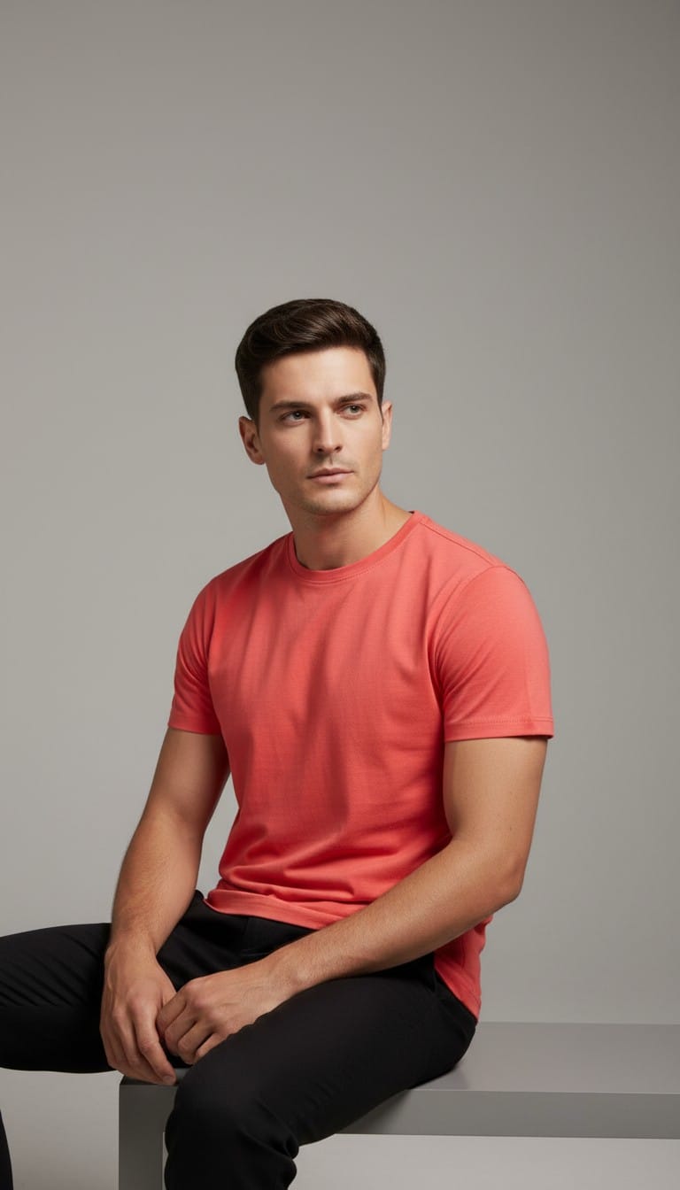 SOLID RED TSHIRT