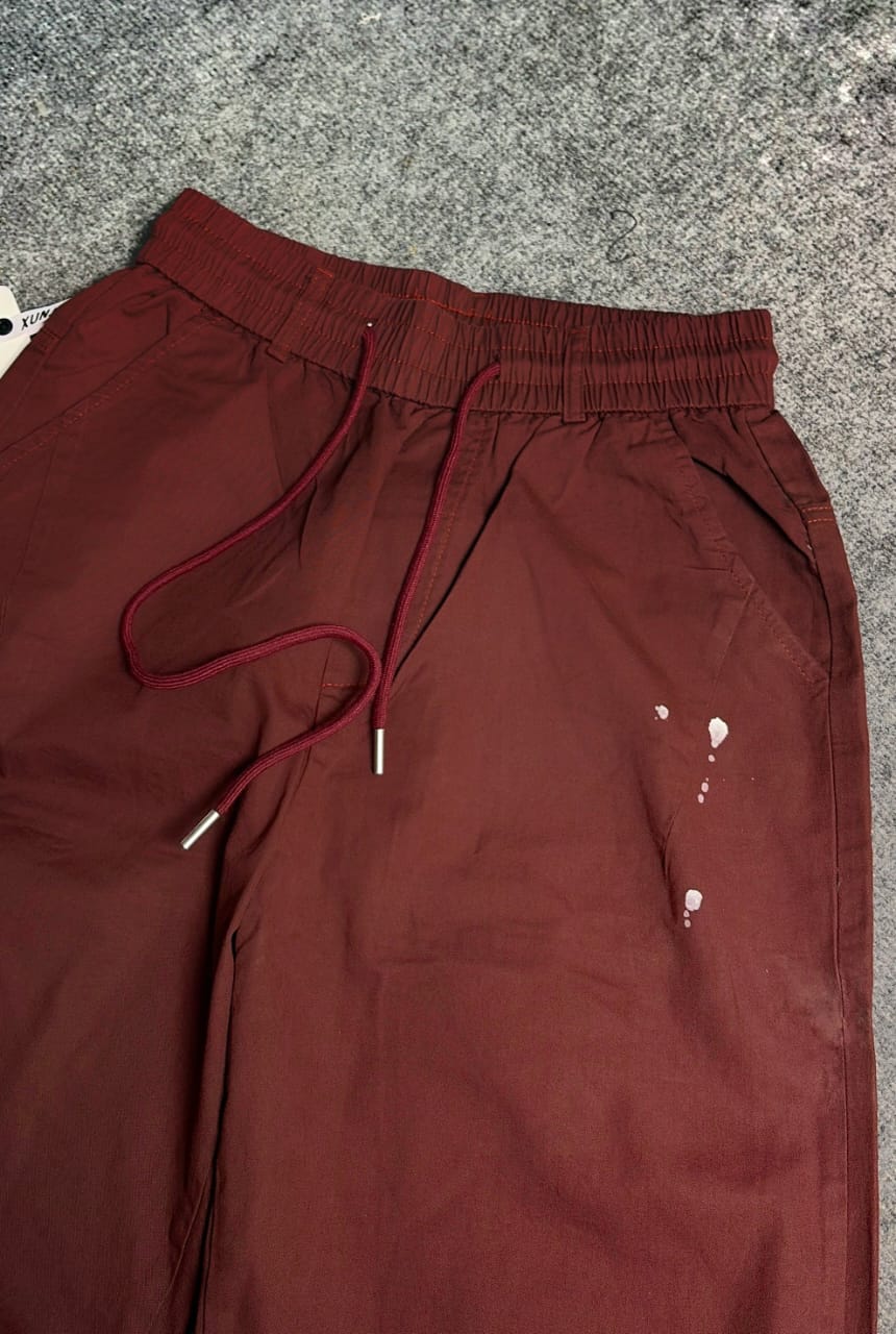 IMPORTED PARACHUTE INK DARTED BAGGY CARGO - SET OF 12 PCS ( M L XL XXL ) x Rs.795
