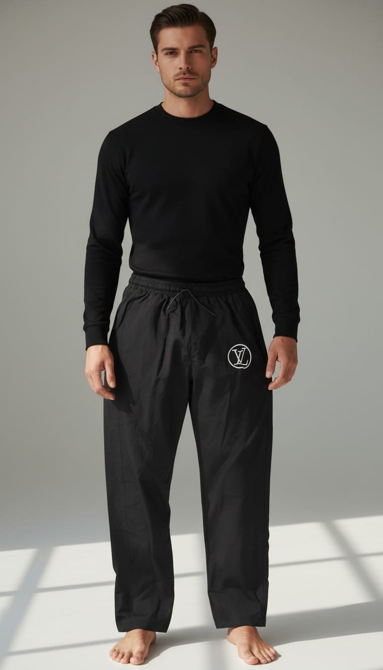LV LOGO SOLID LOWER BLACK