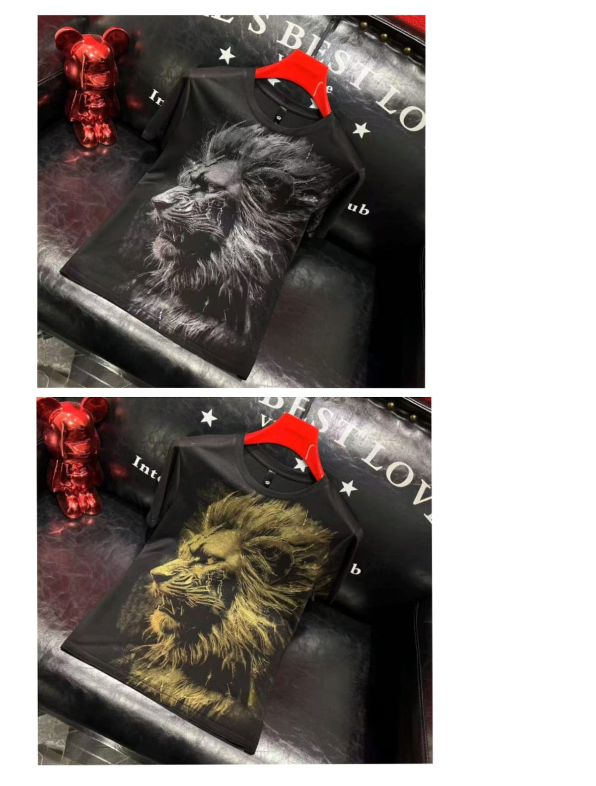 LION ROARING CHINA IMPORTED TSHIRT - SET OF 8 PCS (M L XL XXL) x Rs. 595