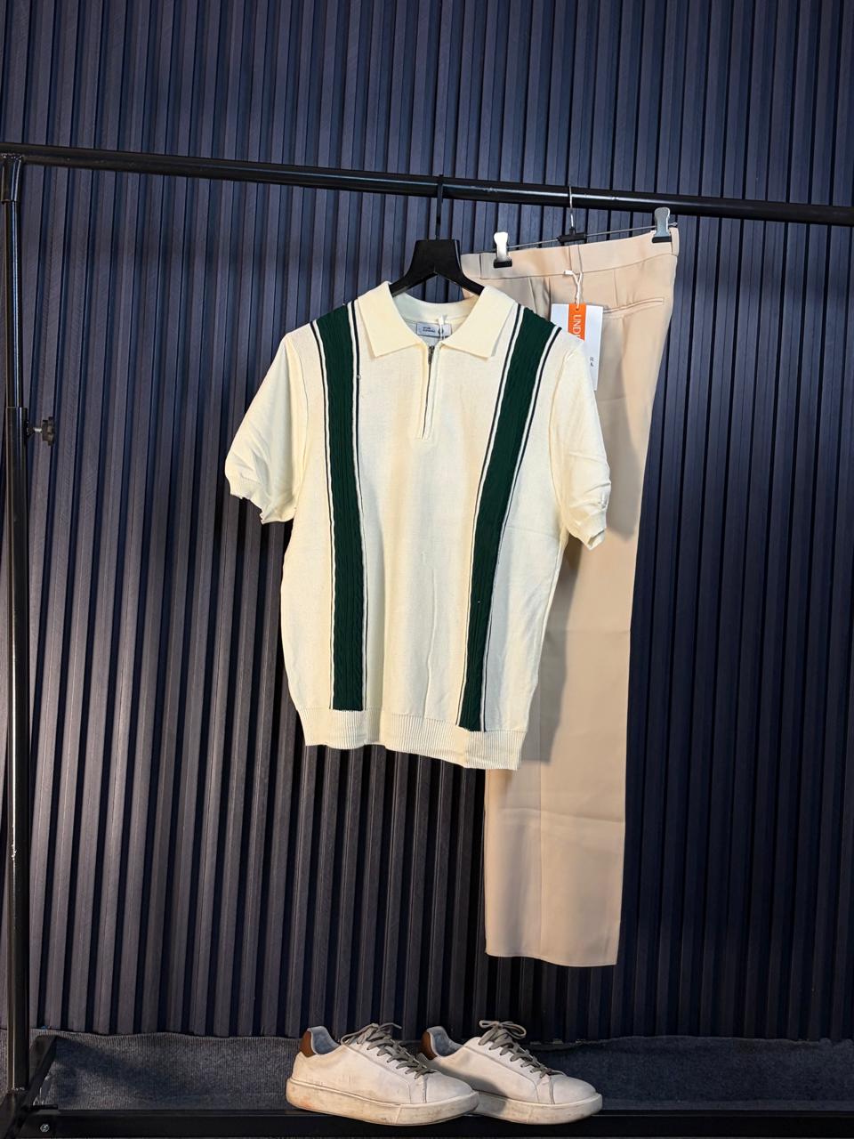 OLD MONEY KNITTING HALF ZIP  - SET OF 20 PCS (M L XL XXL) x Rs 850