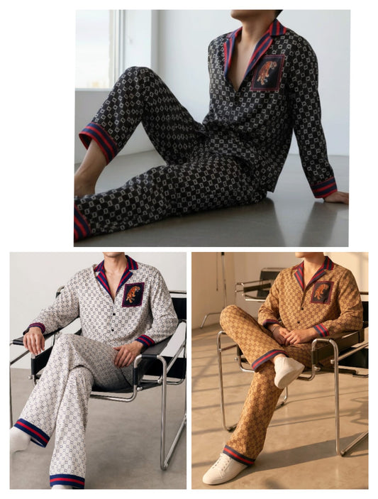 GUCCI PRINTED CONTRASTED SUMMER COORD|| HIGH FINISH - SET OF 12 PCS ( M L XL XXL ) x Rs.1195