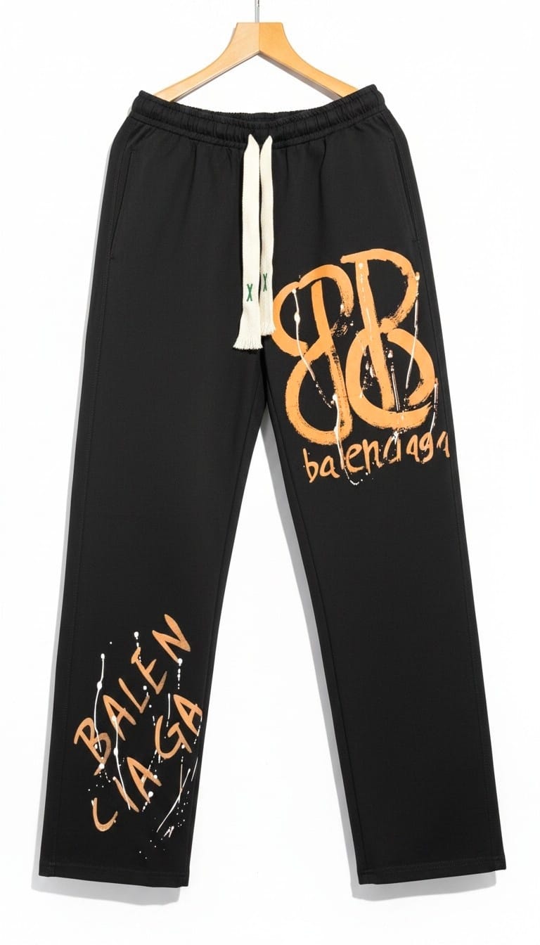 HAND PAINTED BALENCIAGA TRACKPANT - SET OF 4 PCS ( M L XL XXL ) x Rs.650