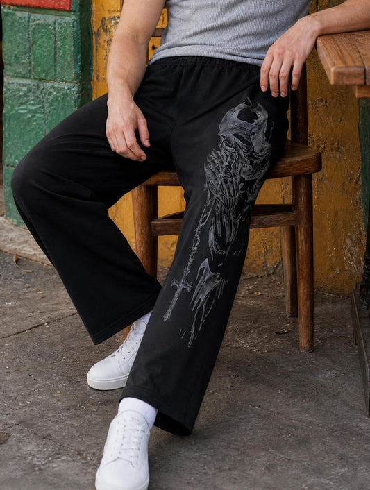 ONE SIDED PRAYING SOUL TRACKPANT - SET OF 4 PCS ( M L XL XXL ) x Rs.650
