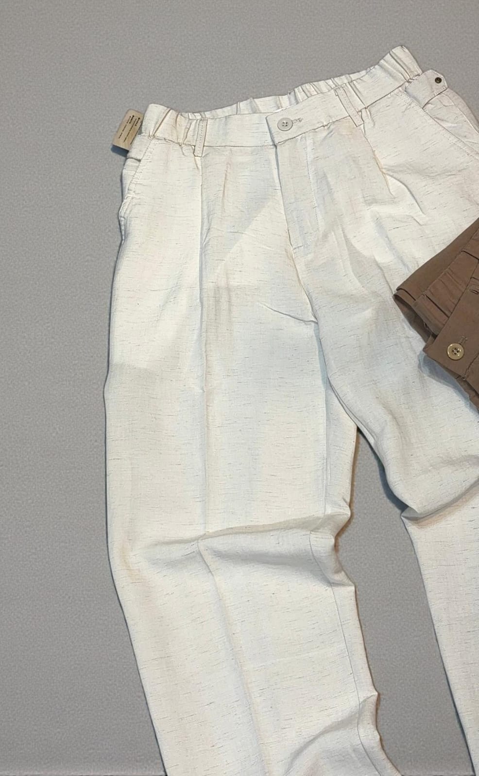 PURE LINEN BUTTON UP TROUSER - SET OF 16 PCS ( M L XL XXL ) x Rs.895