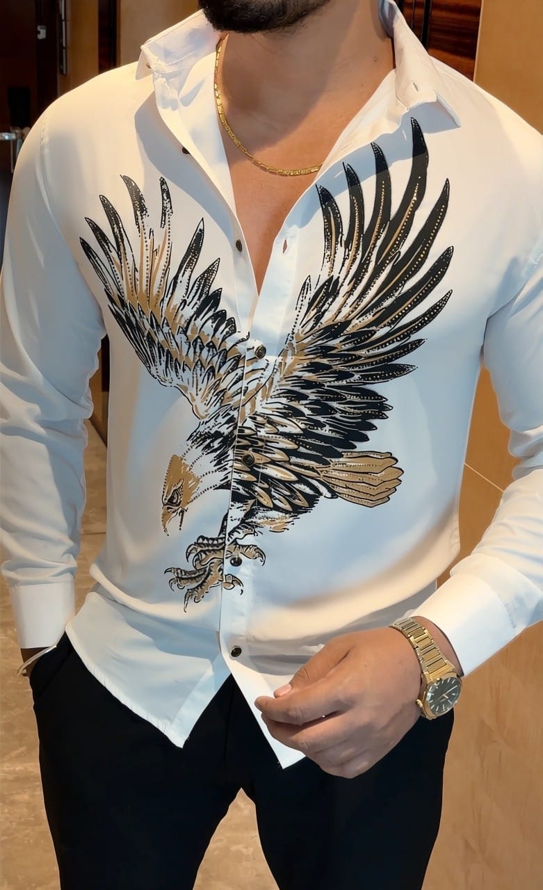 EAGLE JACQUARD SHIRT - SET OF 8 PCS ( M L XL XXL )  x Rs. 795