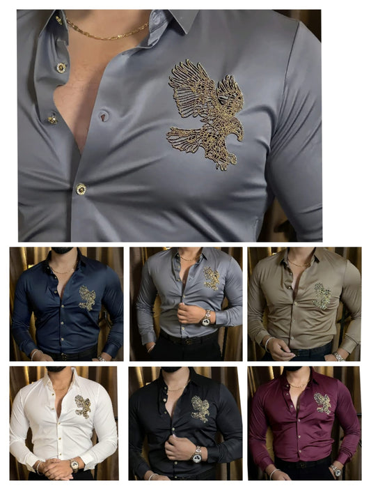 HAWK PRIDE STITCHLESS IMPORTED SHIRT - SET OF 24 PCS ( M L XL XXL )  x Rs. 1050