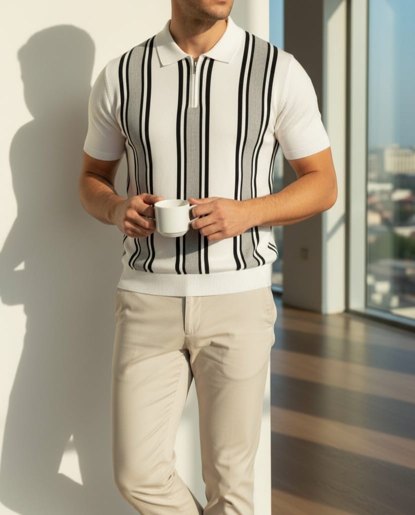 GOLF HALF ZIP OLD MONEY STYLE - SET OF 8 PCS (M L XL XXL) x Rs.850