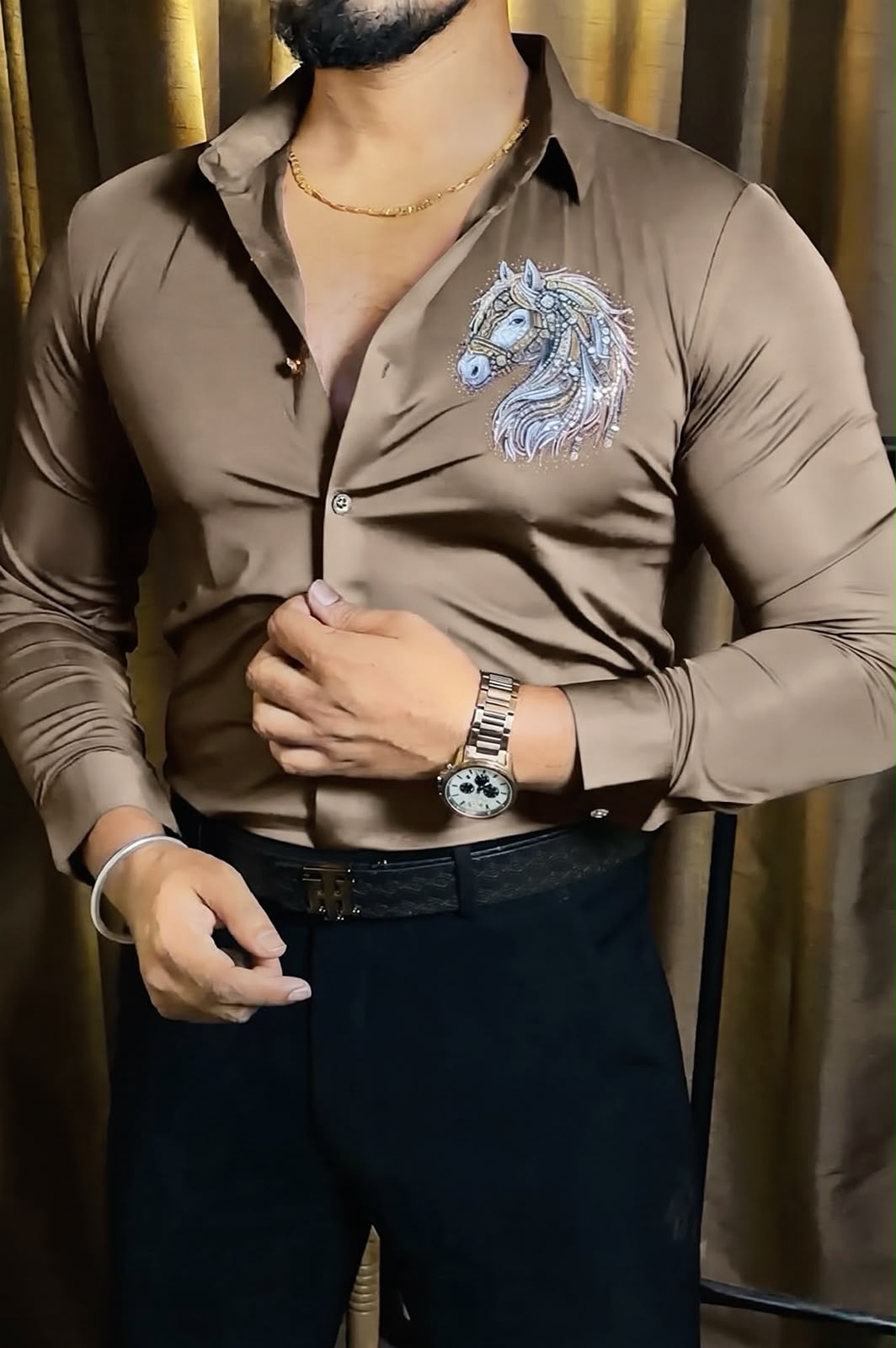 STRIDER CLUB LUXE STITCHLESS IMPORTED SHIRT - SET OF 24 PCS ( M L XL XXL )  x Rs. 1195