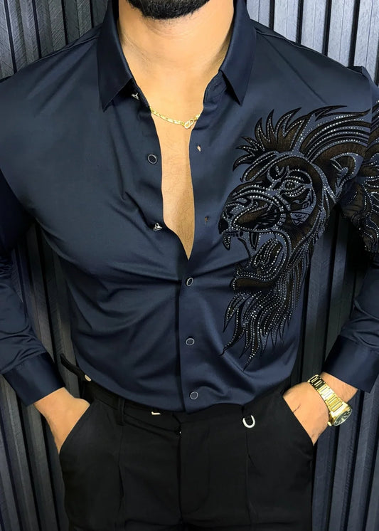 ALPHA ROAR LEGACY JACQUARD SHIRT - SET OF 16 PCS ( M L XL XXL )  x Rs. 1195