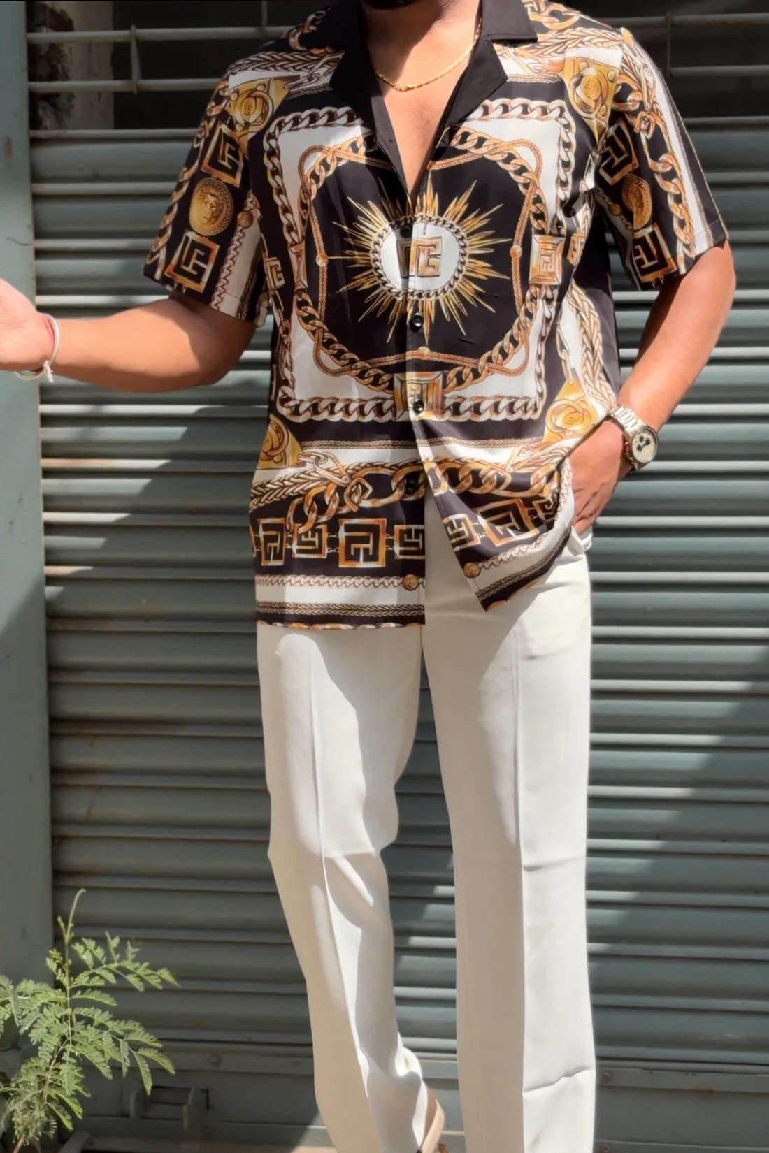 HALF SLEEVE CHINA PRINTED SHIRT - SET OF 15 PCS ( M L XL XXL )  x Rs. 895