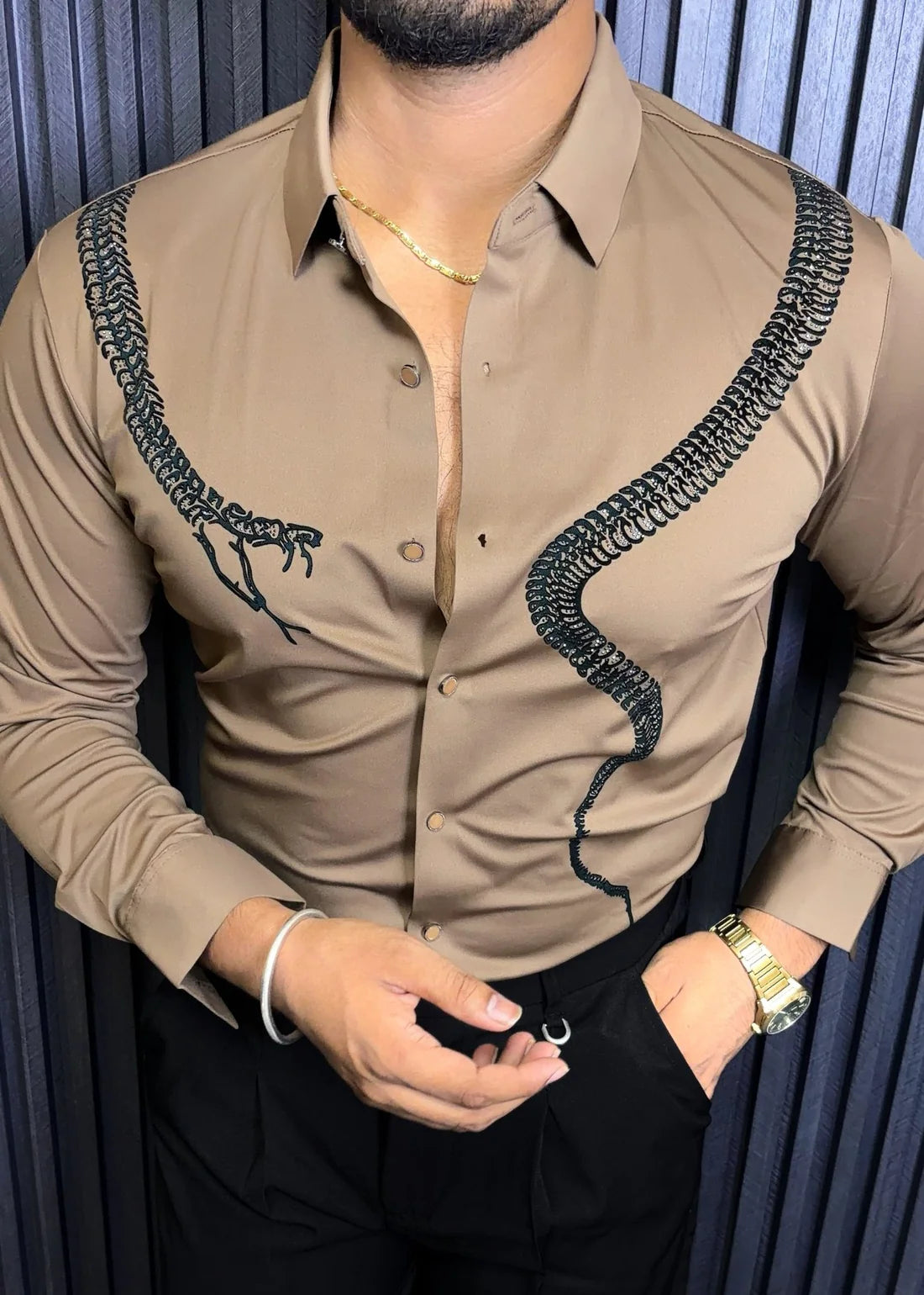 VENOM LEGACY JACQUARD SHIRT - SET OF 16 PCS ( M L XL XXL )  x Rs. 1195