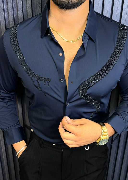VENOM LEGACY JACQUARD SHIRT - SET OF 16 PCS ( M L XL XXL )  x Rs. 1195