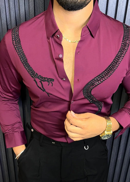 VENOM LEGACY JACQUARD SHIRT - SET OF 16 PCS ( M L XL XXL )  x Rs. 1195